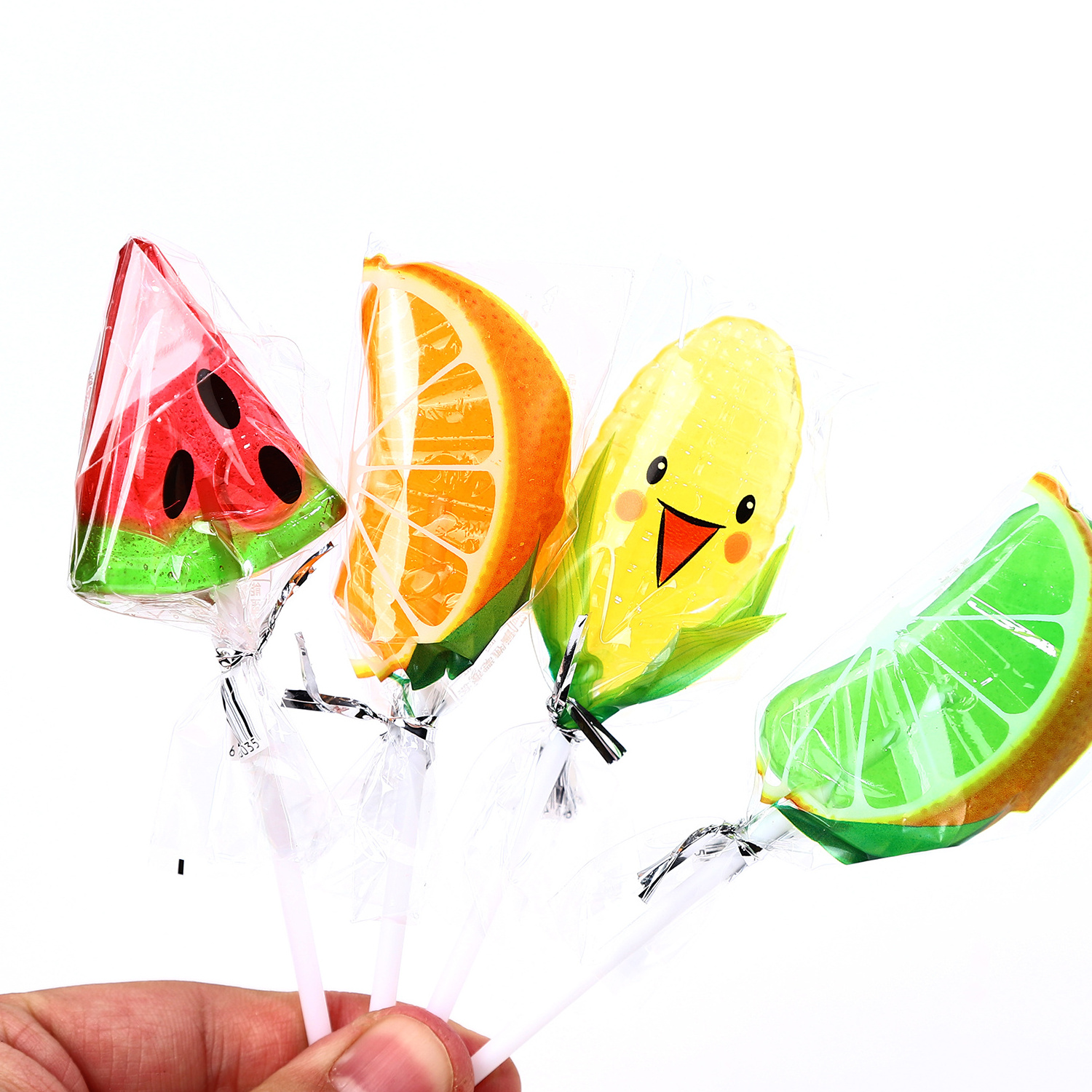 Wholesale Funny Shaped Gummy Jelly big lollipops candy 24 gm big boll bubblegum lollipop tiptop lollipop.