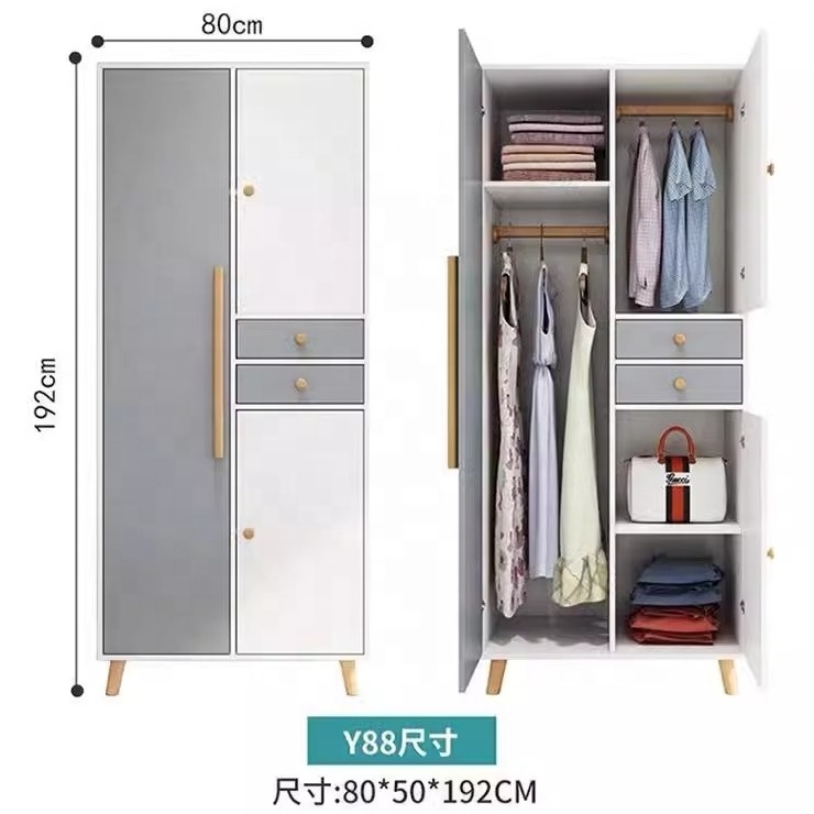 small closet closet cabinets small household storage cabinets children's simple assembled closet rental room  Home bedroom