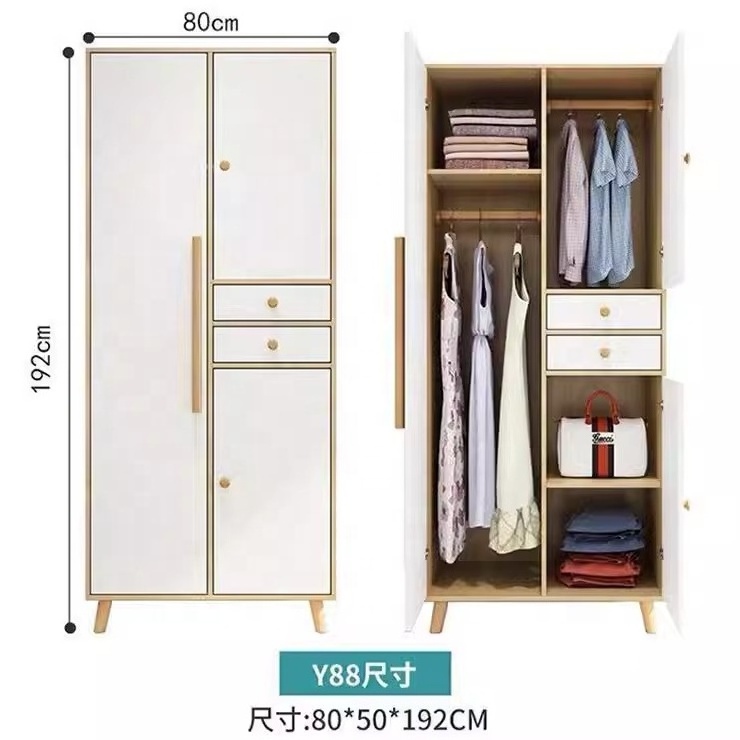 small closet closet cabinets small household storage cabinets children's simple assembled closet rental room  Home bedroom