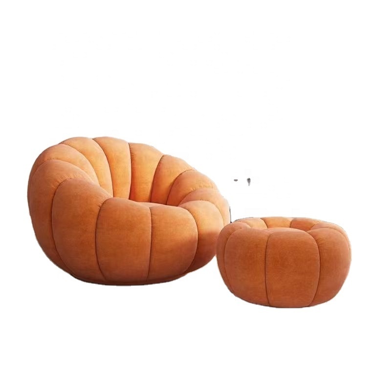 luxury single sofa chair tatami swivel lazy sofa Lazy pumpkin sofa Internet celebrity living room balcony