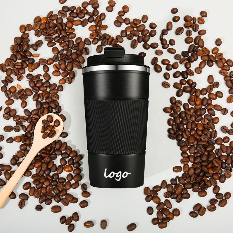 Silicone Sleeve Portable Reusable Eco-Friendly Double Wall Vacuum Insulated Travel Stainless Steel Coffee Mug