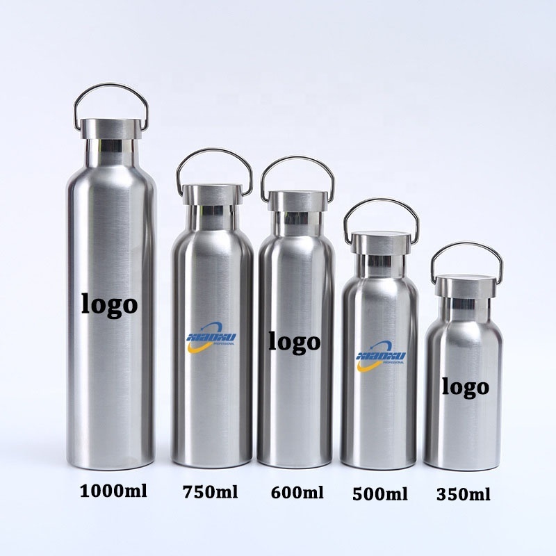 Stainless Steel BPA free Double walled Insulated Vacuum Flask Sport Water Bottle With Straw Easy Carry