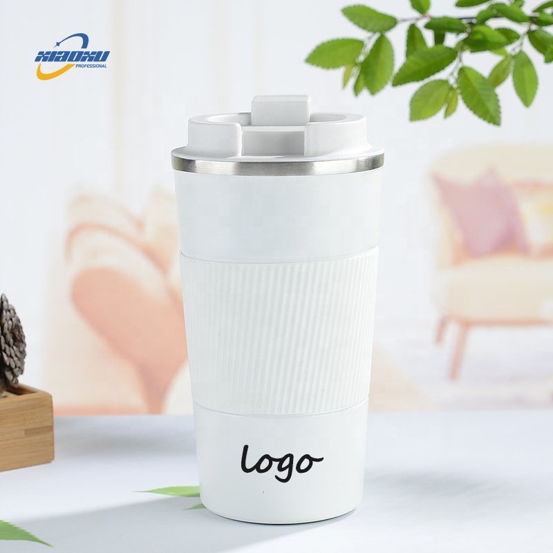 Silicone Sleeve Portable Reusable Eco-Friendly Double Wall Vacuum Insulated Travel Stainless Steel Coffee Mug