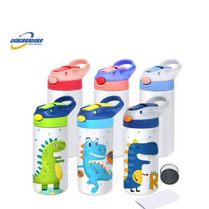 warehouse Kid Cups 12Oz Double Wall Insulation Straight Water Sippy Cups Blank Sublimation Kids Tumbler