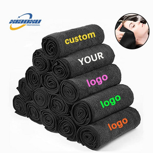 Print Microfiber Best Selling Quick Dry Salon Barber Embroidery Cleaning Cloth Custom Logo Hair Dry Towel