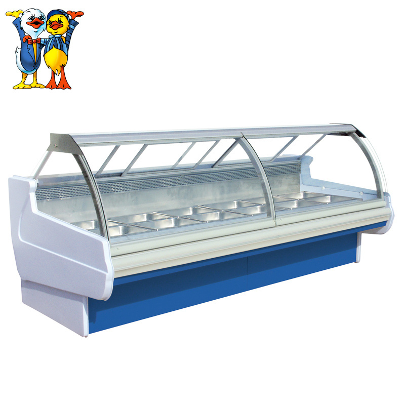 Bakery Equipment Refrigerated Counter Cake Bread Display Showcase Cabinet