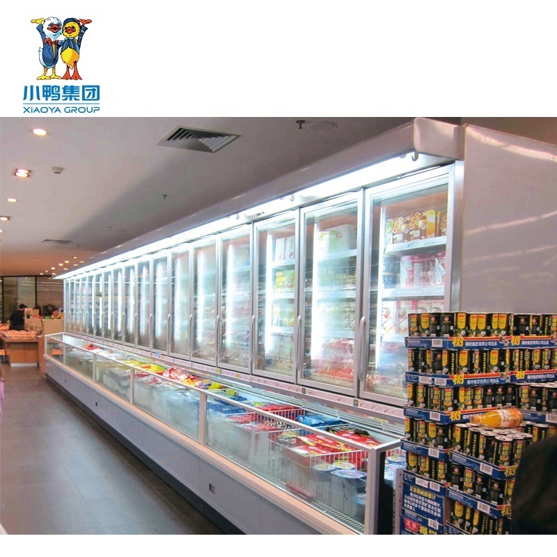 supermarket refrigerator showcase for frozen seafood display fridge freezers