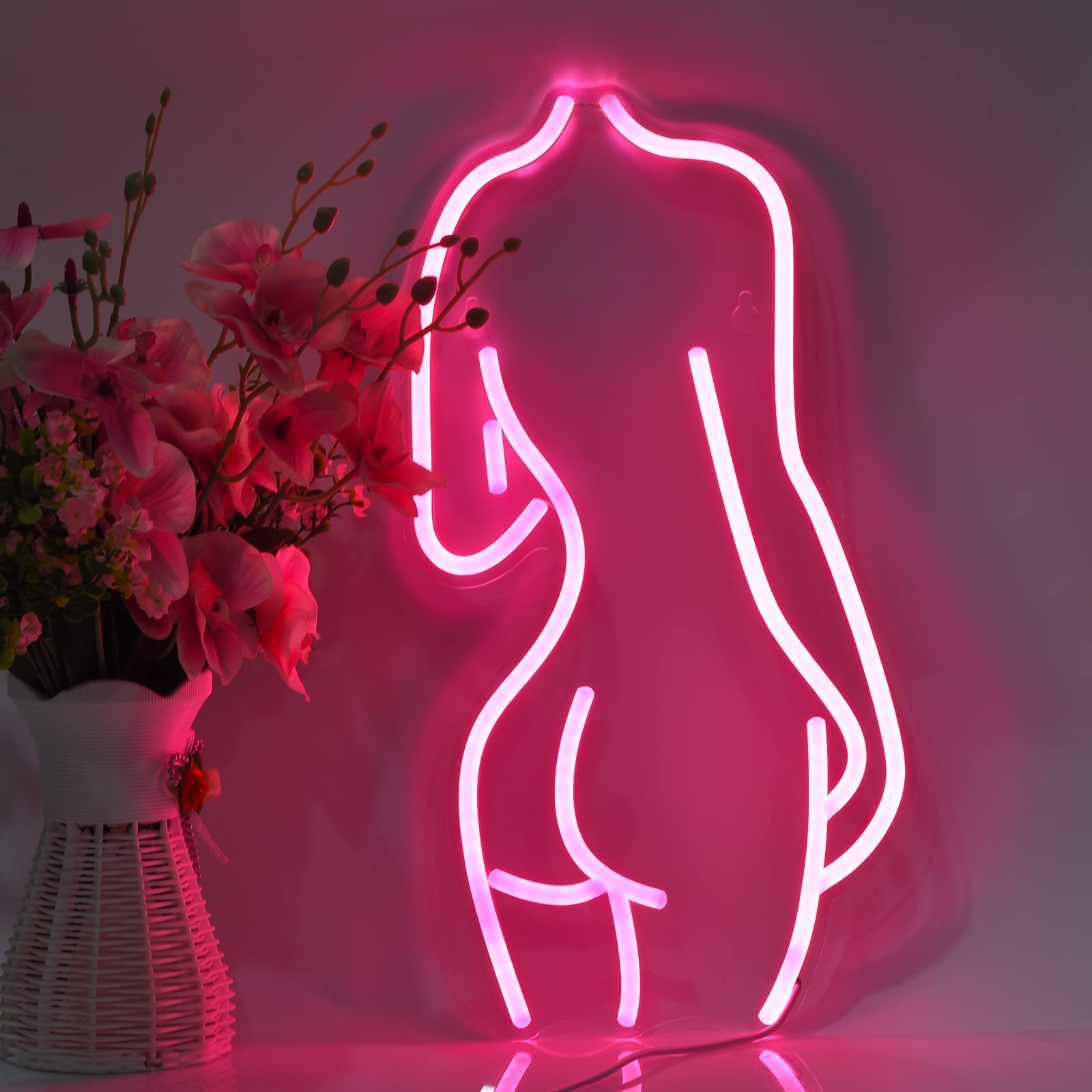 Sexy Woman Body Neon Sign Lights Room Wall Decor Hanging Art Naked Girls LED Neon Bulbs Atmosphere Lamp Aesthetic Decoration