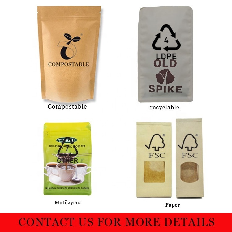 Wholesale Resealable Lock Packing One Way Valve Biodegradable Pouch Packaging Coffee Bags With Degassing Valve And Ziplock