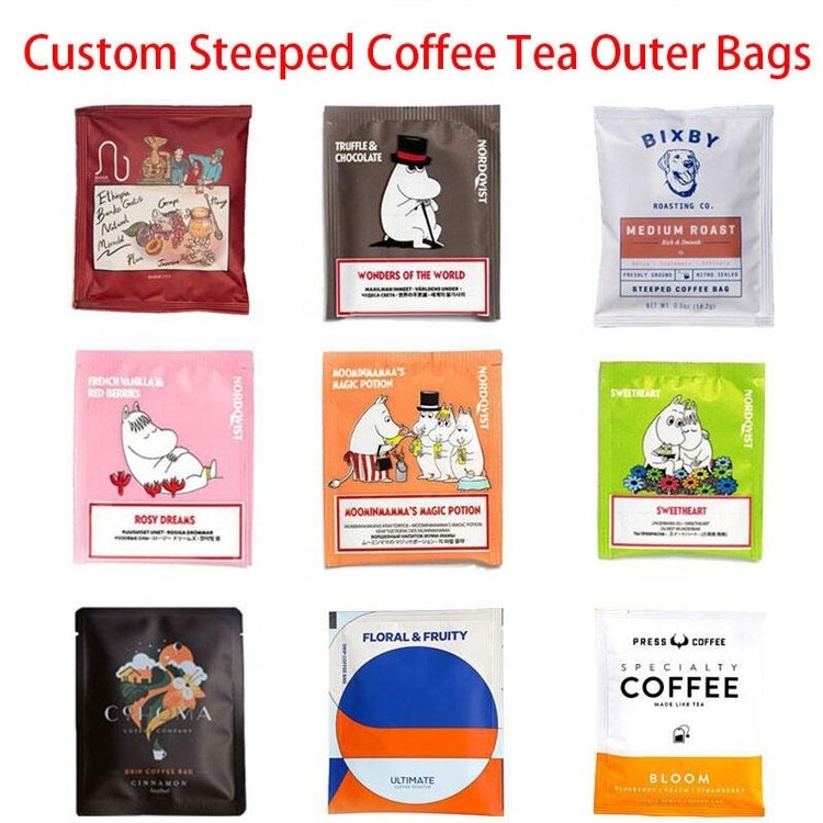 Personalization Paper Label Pyramid Corn Fiber Empty Tea Bag Packaging Non Woven Nylon Empty Jasmine Tea Bag Pouch Box