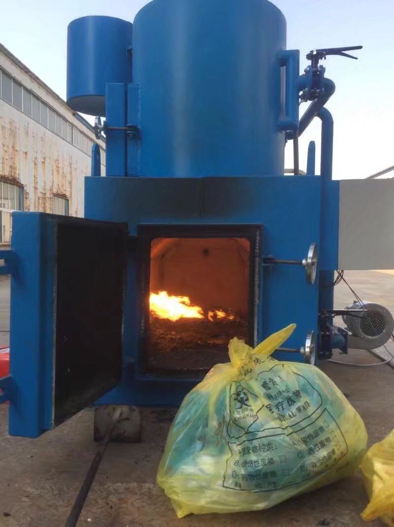 Hospital waste burning incinerator diesel incinerator