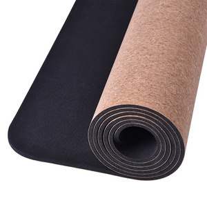 Wholesale New 6mm Eco-Friendly TPE Cork Yoga Mat Custom Pilates Yoga Mat Natural Cork Material