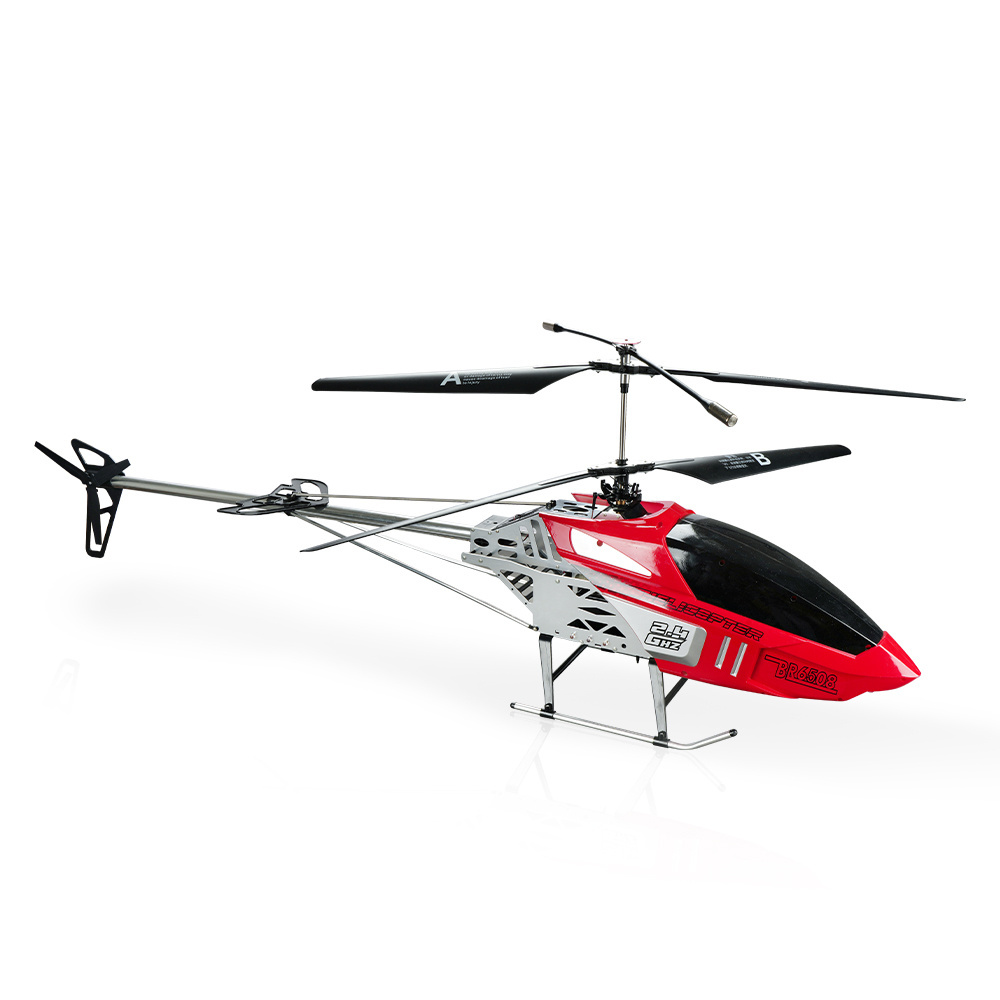 2.4G 4CH Super Large Metal RC Helicopter Big Long Distance Airplane Light Toy