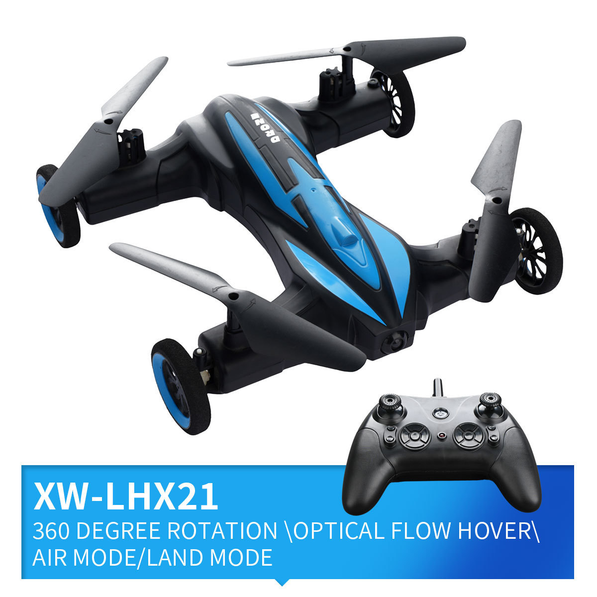 LH-X21 Air-Ground RC Drone Car High Speed RC Flying Car One-key Return Headless Mode drone