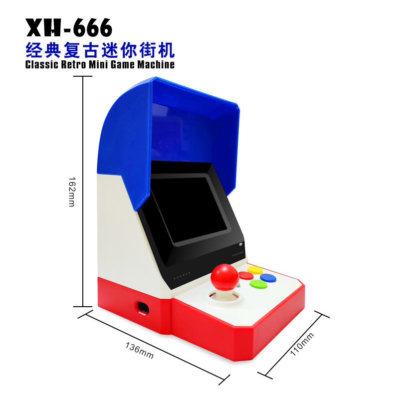 XH66 400in1 gameboy double players gamepad TV classic cartridge video game consoles party system 8 place