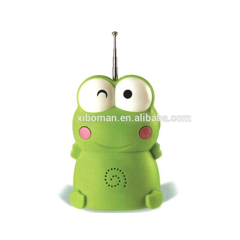 FM Auto Scan type Radio fm radio receiver with lasting antenna Frog radio with built-in speaker