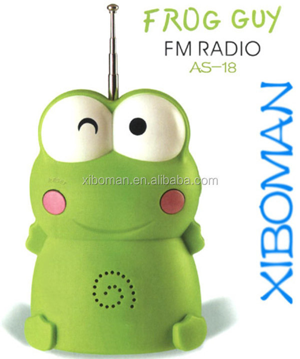 FM Auto Scan type Radio fm radio receiver with lasting antenna Frog radio with built-in speaker