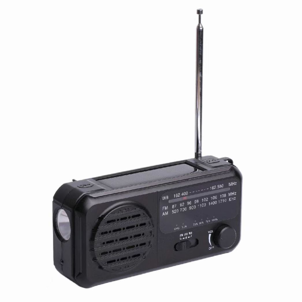 Wholesale multi function emergency radio with LED light and SOS Alarm Solar panel hand crank dynamo radio OE-2301