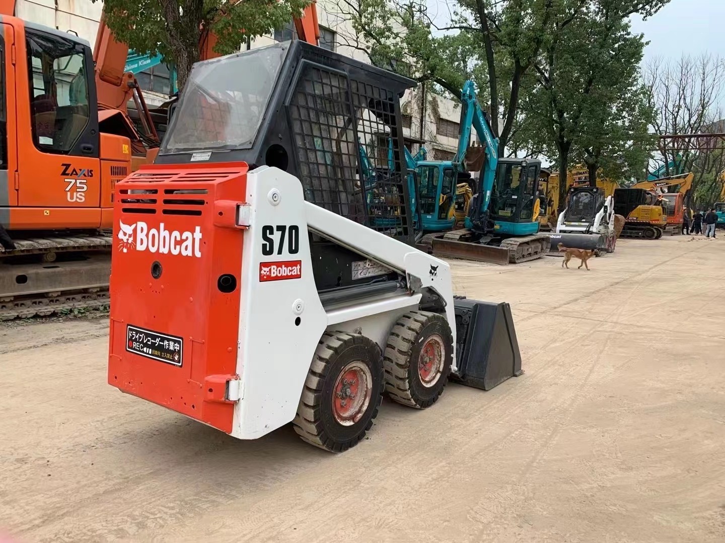 Used Powerful Performance Bobcat S70 S185 S300 mini Skid Steer Loader With Shovel Bucket