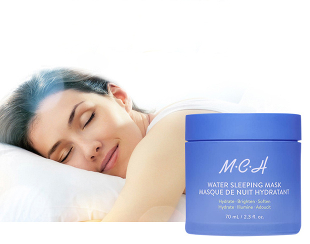 Custom Label Moisturizer Lavender Skincare Women Luminous Water Sleeping Mask Face Cream