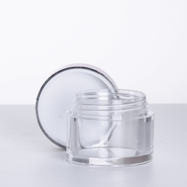 7g 10g 0.5oz 1oz 2oz 4oz 8oz 16oz Transparent Powder Plastic Cream Jar Scrub Body Butter Container Cosmetic Jar with Lids