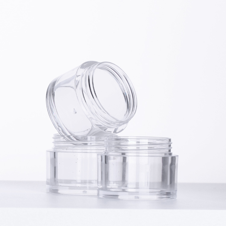 7g 10g 0.5oz 1oz 2oz 4oz 8oz 16oz Transparent Powder Plastic Cream Jar Scrub Body Butter Container Cosmetic Jar with Lids