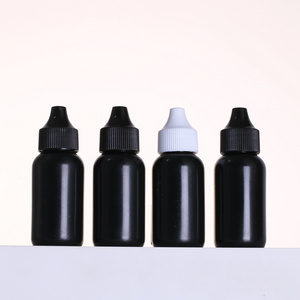 Dropper Bottle Plastic Squeeze Bottle for Lace Wig Glue Bottles Liquid Foundation Empty PE 5ml 20ml 30ml 60ml 120ml Black HDPE