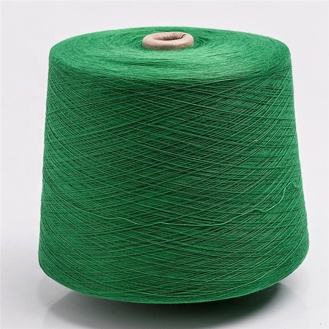 Virgin Polyester Spun Yarn 30s/1 Waxed Raw White for knitting in good quality