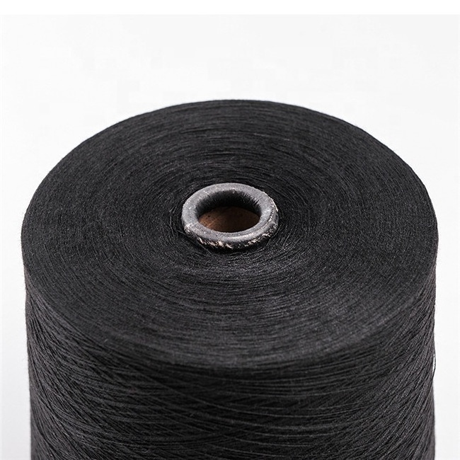 Virgin Polyester Spun Yarn 30s/1 Waxed Raw White for knitting in good quality