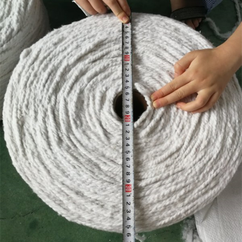 Factory Supplying Cotton Mop Yarn 0.5s/2ply white color Friction Spinning