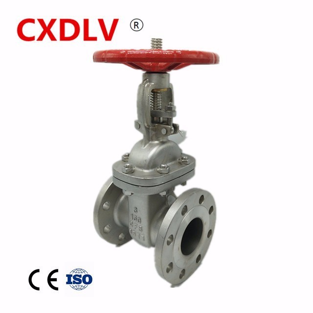 wenzhou factory High quality handle lever CF8/CF8Mcarbon steel flanged gate valve dn100