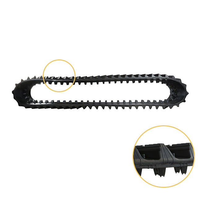 Harvester track bulldozer rubber track 400X90 450X90 500X90 agricultural machine rubber crawler chain tire shoe