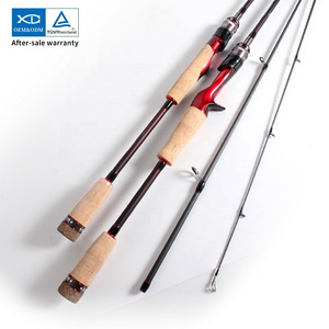 XDL Cheap 213cm 6.99ft M Power 2 section Fuji guide cork handle carbon spinning rod fishing rod blanks