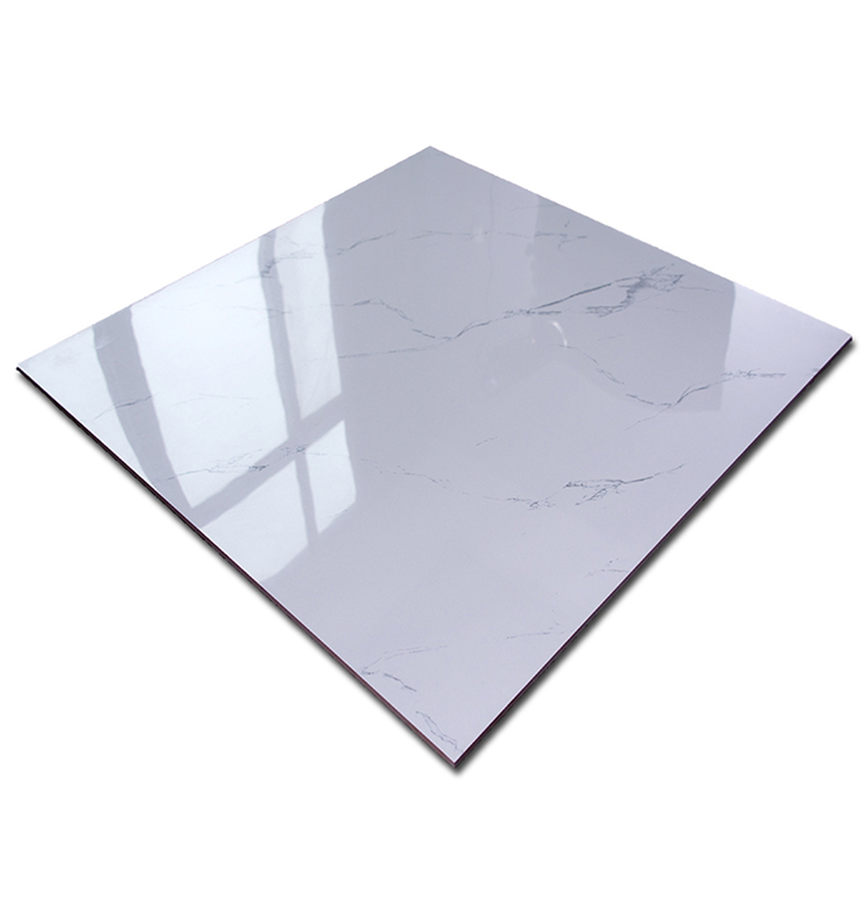 60x60cm Marble Look Full Body Polished Glazed Porcelain Bathroom Floor ceramic mirror tiles slab tile for dinning room