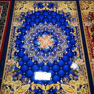 OEM 1200x1800mm Golden Porcelain Polished Decorative Carpet 3d Tiles Crystal flower carpet porcelain 3d floor tiles