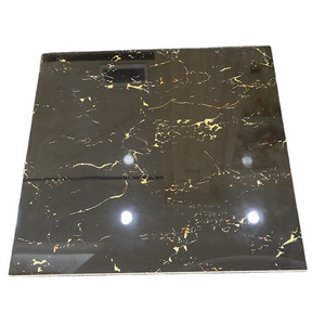 Pakistan black gold vein marble floor tile 800x800mm Full glazed polished porcelain ceramic tiles 60X60