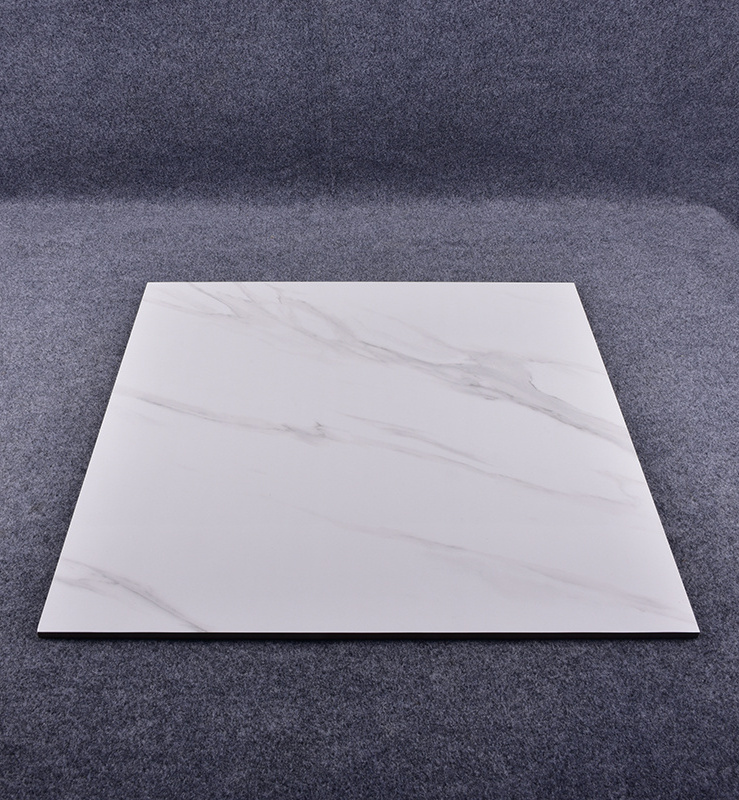 60X60 white ceramic tiles floor and wall tiles for bathroom or toilet rustic porcelanato tile 600x1200mm large slab