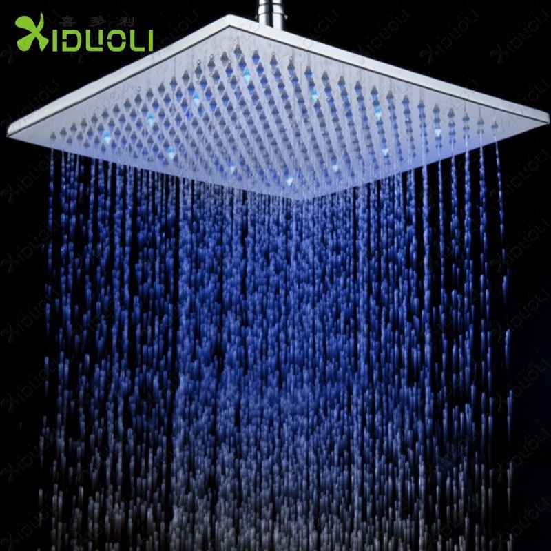 lighted shower heads shower head led three Color Shower Head with Color Changing LED Light