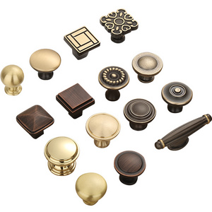 Antique Black Round Brass Door Handle Cabinet knob Wardrobe Kitchen handles and knobs Drawer pulls