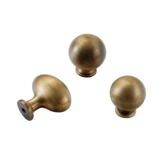 Hot sale antique solid brass furniture kitchen cabinet knobs wardrobe handle drawer pulls