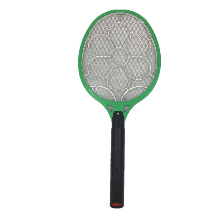 Household safety charge mosquito racquet with LED light electric fly swatter