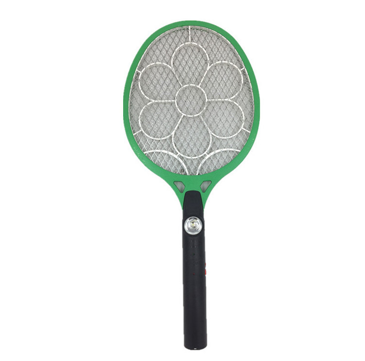 Household safety charge mosquito racquet with LED light electric fly swatter