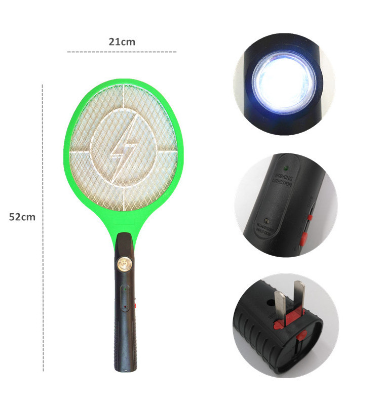 Rechargeable Electric Fly swatter mosquito killing bat Insect Bug Zappers