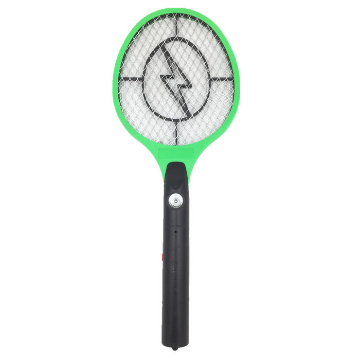 2*AA LED light operated battery mosquito swatter electric fly swatter