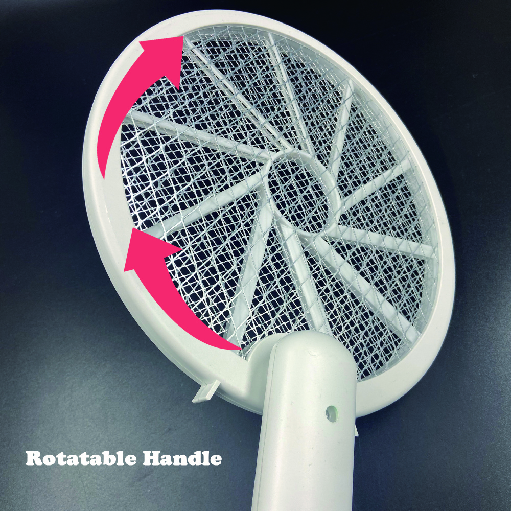 2023 foldable mosquito racket with uv light rechargeable mosquito swatter insect control bat with  lithium battery