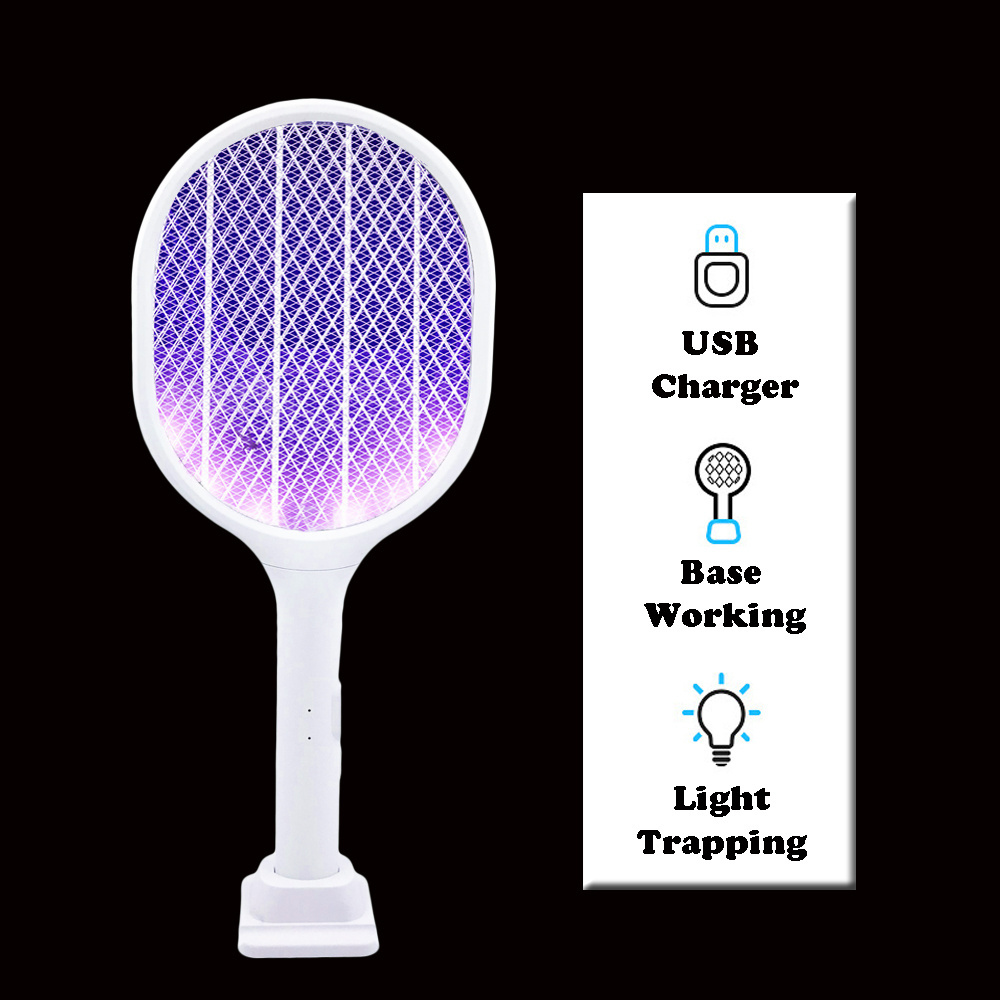 New Design USB Rechargeable Racket High Quality Fly Swatter Bat Racket Electric Mosquito Killer