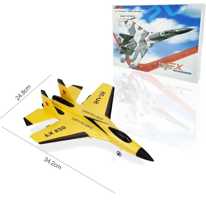 FX620 RC Plane Drone SU35 2.4G Fixed Wing Fighter Electric Toys Airplane Glider EPP Foam Toys Kids Boys Gift