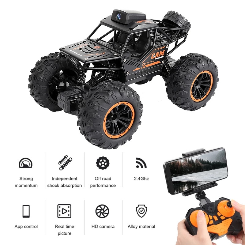 Mini Drift Climbing Rc Car  1/18 Wifi Alloy App Control High Speed 4Wd Rc Hand Control Rc With Wireless Camera