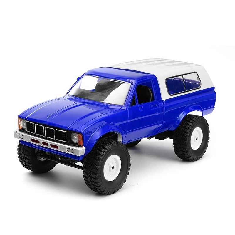 New 2022 2.4g 4wd Remote Control Rc Off-road Big Wheel C-24 1:16 Full Scale Military Truck Toys Light Wpl C24 Car