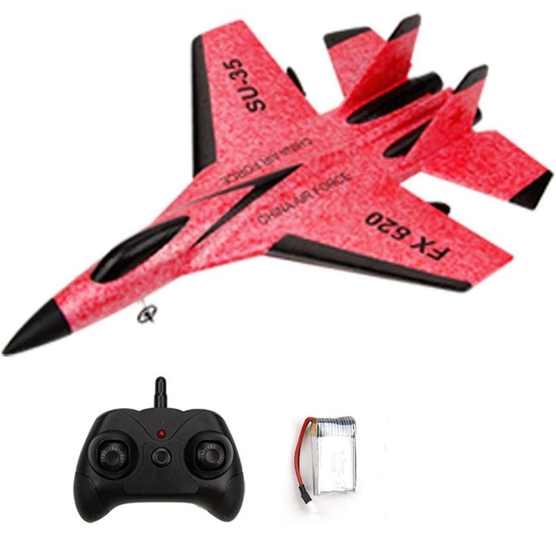 RC Remote SU-35 FX-620 Radio Control Airplane 2.4G Remote Control Fighter Plane Glider Airplane EPP Foam Model Toys Kids Gift